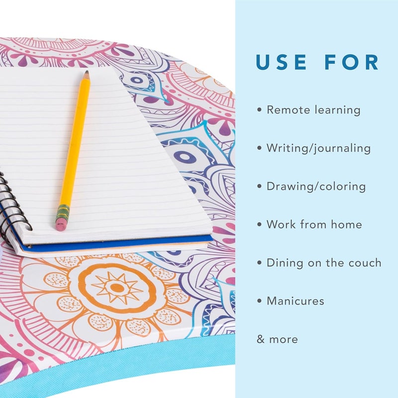 LapGear MyStyle Portable Lap Desk with Cushion - Mandala - Fits up to 15.6 Inch Laptops - Style No. 45327 - Image 4